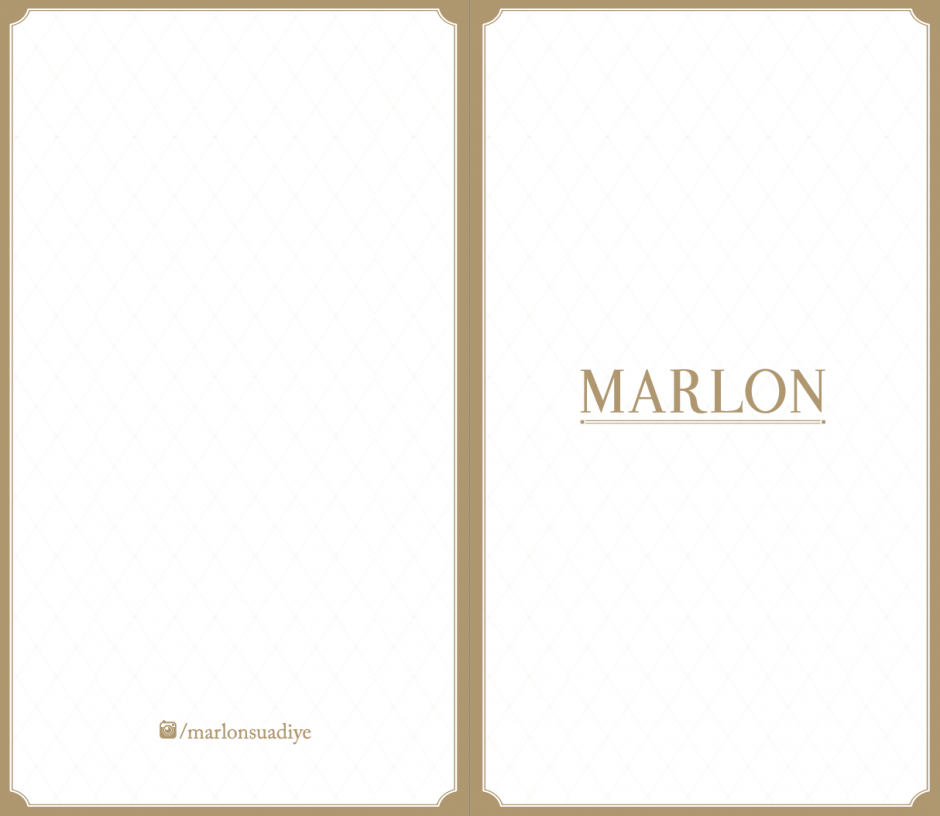 marlon menu design